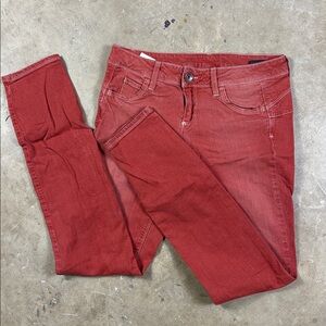 United Colors Of Benetton Women's Size 30 Brick Red Skinny Jeans